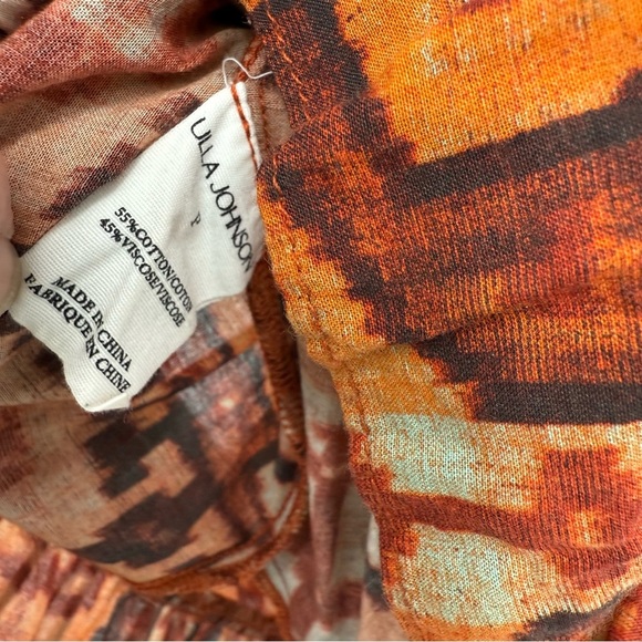 Ulla Johnson Lina Flutter Sleeve Mini Dress Size XS Sleeveless Tassel Ties Brown - Picture 5 of 12